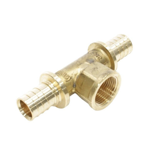 Тройник 25-3/4"-25, WAAG Axial, надв.гильза-резьба, вн., латунь