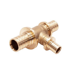 Тройник 25-16-20, WAAG Axial, надв.гильза-надв.гильза, бронза