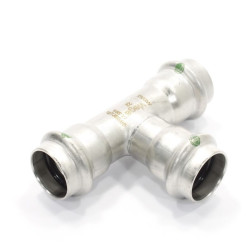 Тройник 22-22-22, Viega Sanpress Inox 2318, пресс-пресс, сталь нержавеющая