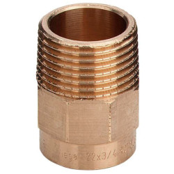 Переходник 54-1 1/2", Viega R4, 94243G, пайка-резьба, нар., бронза