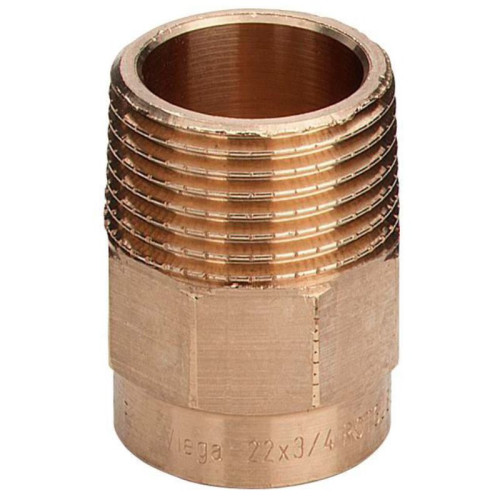 Переходник 54-1 1/2", Viega R4, 94243G, пайка-резьба, нар., бронза