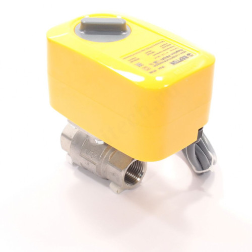 Кран шаровой резьб. 1/2", PN40, Neptun PROFI, сталь нержавеющая, вн.р.- вн.р., электропривод 12В