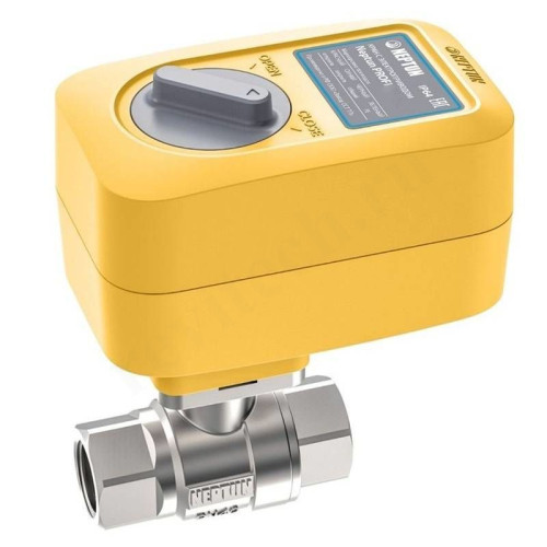 Кран шаровой резьб. 1/2", PN40, Neptun PROFI, сталь нержавеющая, вн.р.- вн.р., электропривод 220В