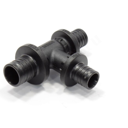 Тройник 20-16-16, Rehau RAUTITAN, PX, надв.гильза-надв.гильза, полифениленсульфон