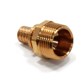 Переходник 20-1", Rehau RAUTITAN, RX+, надв.гильза-резьба, нар., бронза