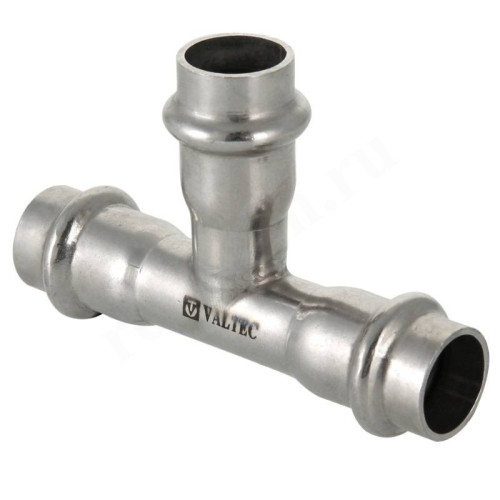 Тройник 22-22-22, Valtec VT.INOX-PRESS, пресс-пресс, сталь нержавеющая