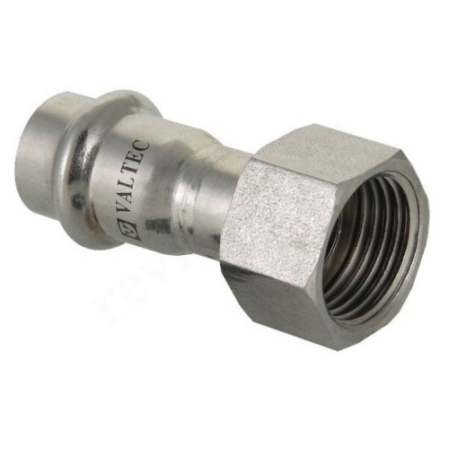 Переходник 28-1", Valtec VT.INOX-PRESS, пресс-резьба, вн., сталь нержавеющая, с накид.гайкой