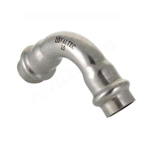 Отвод 90° 22-22, Valtec VT.INOX-PRESS, пресс-пресс, сталь нержавеющая