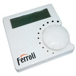 Термостат комнатный Ferroli HRT-177 WS, программируемый, 2 х 1,5В, белый