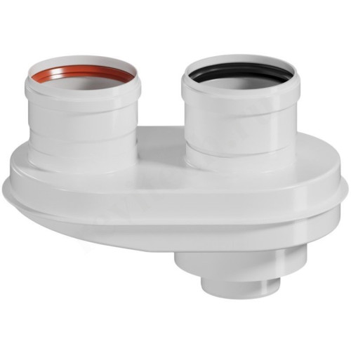 Разделительный адаптер с Ø60/100 на 80/80 конденсационный