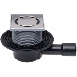 Трап с решёткой 123х123мм, сифоном "Primus", минимальной монтажной высотой 69 мм, Q =0.43 л/с