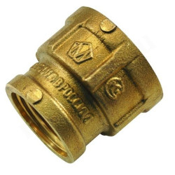 Муфта 3/4"-1/2", Богородский завод , резьба-резьба, вн., латунь