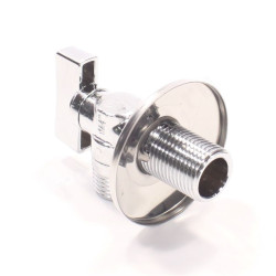 Кран шаровой сантехнический резьб. 1/2", PN16, Bugatti MINNESOTA 872, латунь, нар.р.- нар.р., с бабо