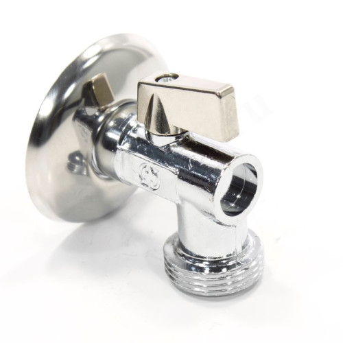 Кран шаровой для стир. маш. резьб. 1/2" - 3/4", PN10, General Fittings REUR, латунь, нар.р.- нар.р.,