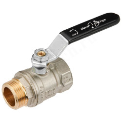 Кран шаровой резьб. 2", PN25, General Fittings 7S00 L2, латунь, вн.р.- нар.р., с рычагом