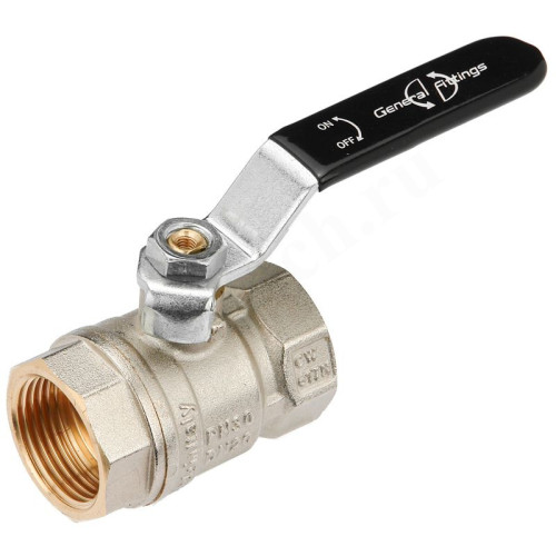 Кран шаровой резьб. 3/4", PN30, General Fittings 7S00 L1, латунь, вн.р.- вн.р., с рычагом