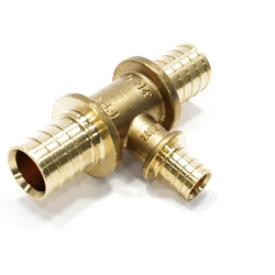 Тройник 32-20-32, General Fittings 3400, 13, надв.гильза-надв.гильза, латунь