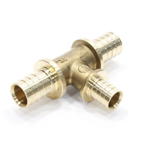 Тройник 25-20-25, General Fittings 3400, 13, надв.гильза-надв.гильза, латунь