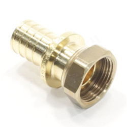 Переходник 25-3/4", General Fittings 3400 C7, надв.гильза-резьба, вн., латунь, с накид.гайкой