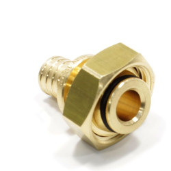 Переходник 16-3/4", General Fittings 3400 I5, надв.гильза-резьба, вн., латунь, евроконус, с накид.га