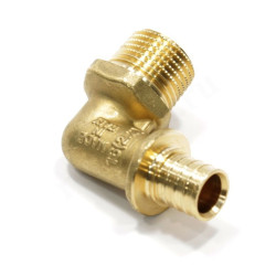 Угольник 90 16-1/2", General Fittings 3400 21, надв.гильза-резьба, нар., латунь