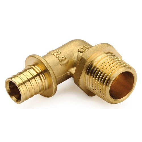 Угольник 90 20-1/2", General Fittings 3400 21, надв.гильза-резьба, нар., латунь