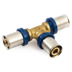 Тройник 32-32-32, General Fittings 5S00, 10, пресс-пресс, латунь