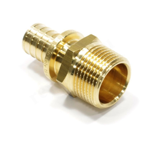 Переходник 20-3/4", General Fittings 3400, 01, надв.гильза-резьба, нар., латунь