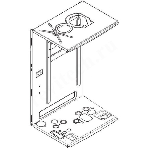 Элемент камеры сгорания (задняя панель) Baxi