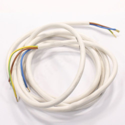 Провод электрический медный изолированный трехжильный 3Х1 мм без коннекторов 2500 мм до 230 В.