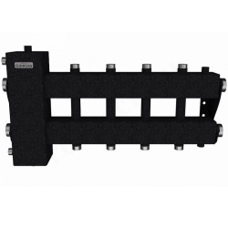 Распределительная гребенка Gidruss BM-150 5DU 1/2"х1", 5вых., сталь черная, в сборе