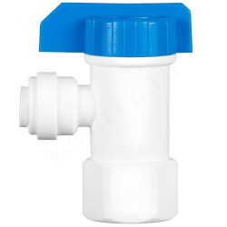 Кран для накопительного бака обратного осмоса WB-CV1144-Q, 1/4" TUBE - 1/4" TREAD