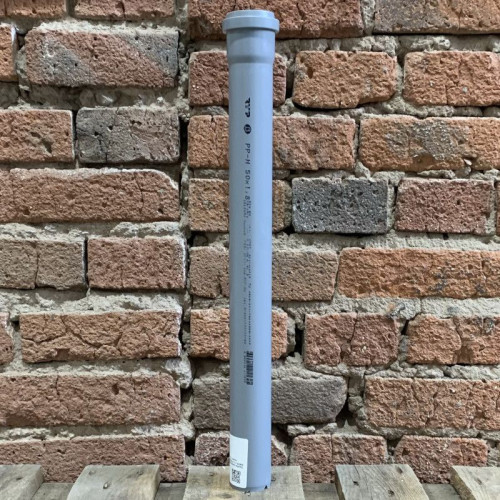 Труба канализационная RTP DN50 x 1,8 PN0,5 L0,5м PP-H, серая