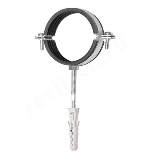 Хомут SVK, D41-46 мм (1 1/4"), сталь, c вкладышем, M8, со шпилькой