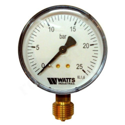 Манометр радиальный F+R200, 80мм, 0-25 бар, 1/2"