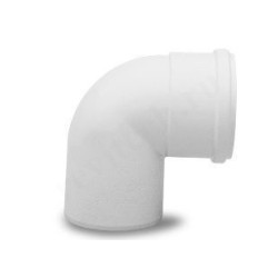 Отвод 87 80, Baxi, раструб-труба, полипропилен, (для конденс.котла)