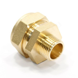 Переходник 20-1/2", Stahlmann EF, обжим-резьба, нар., латунь