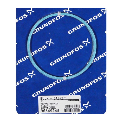 Упаковка, Прокладка (20 шт.), Bulk - Gasket D110XD103X0,25 CH, Grundfos
