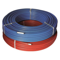 Труба металлопластиковая Henco RIXc DN26 x 3,0 PN10 (бухта 25 м), PE-Xc / Al / PE-Xc, белая, в красн