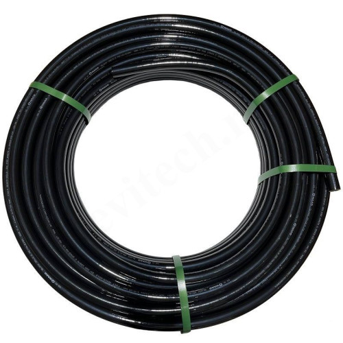 Труба из сшитого полиэтилена WAAG Black DN25 x 3,5 PN10 (кусок 2м) PE-Xa / EVOH, черная