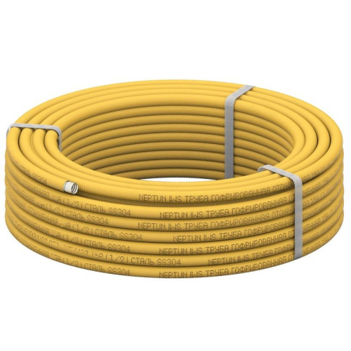 Труба гофрированная из нерж. стали Stahlmann Base DN15 x 0,3 PN15 отожженная (бухта 50 м)