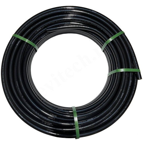 Труба из сшитого полиэтилена WAAG Black DN25 x 3,5 PN10 (бухта 50 м), PE-Xa / EVOH, черная