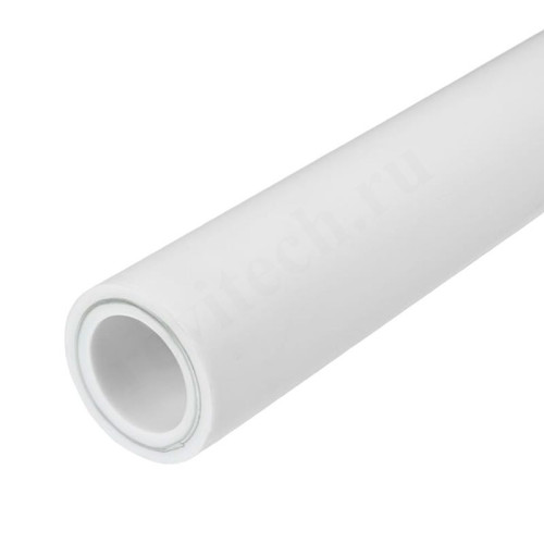 Труба полипропиленовая RTP DN40 x 6,7 PN25 (штанга 4м) PP-R / Al / PP-R, белая, арм. алюминием