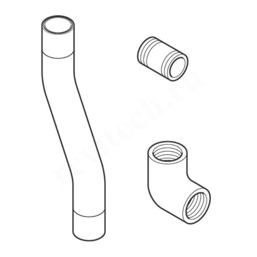 Гибкая подводка, газ 80/100/120кВт Vaillant (монтаж спина к спине)