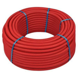 Труба металлопластиковая Henco RIXc DN26 x 2,0 PN10 (бухта 50 м), PE-Xc / Al / PE-Xc, белая, в красн