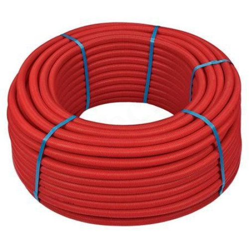 Труба металлопластиковая Henco RIXc DN26 x 2,0 PN10 (бухта 50 м), PE-Xc / Al / PE-Xc, белая, в красн