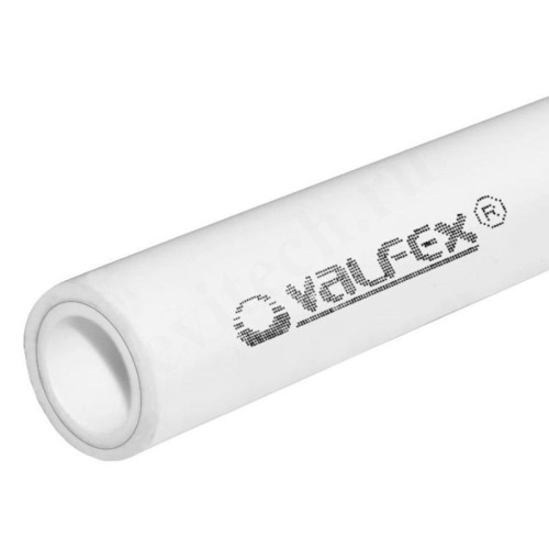 Труба полипропиленовая Valfex SDR 6 DN20 x 3,4 PN25 (штанга 4м) PP-R / Al / PP-R, белая, арм. алюмин