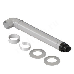 Дымоход в сборе WAAG DN80/125 x L1м, АНТИЛЕД