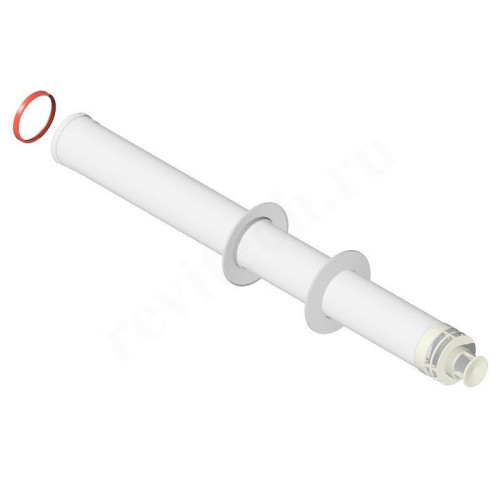 Труба с наконечником WAAG DN60/100 x L1м, Антилед