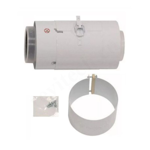 Удлинитель дымохода Vaillant DN80/125 x  L0,25м, (для конденс.котла), с ревизионным отверстием